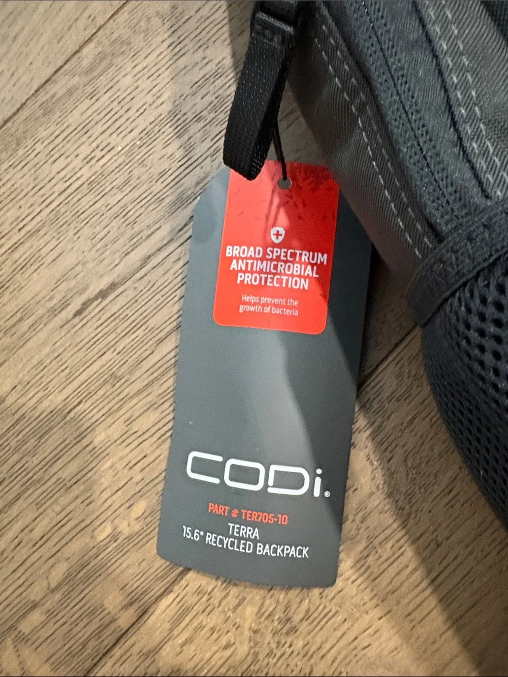 CODi Terra Recycled 15.6” Laptop Black Backpack